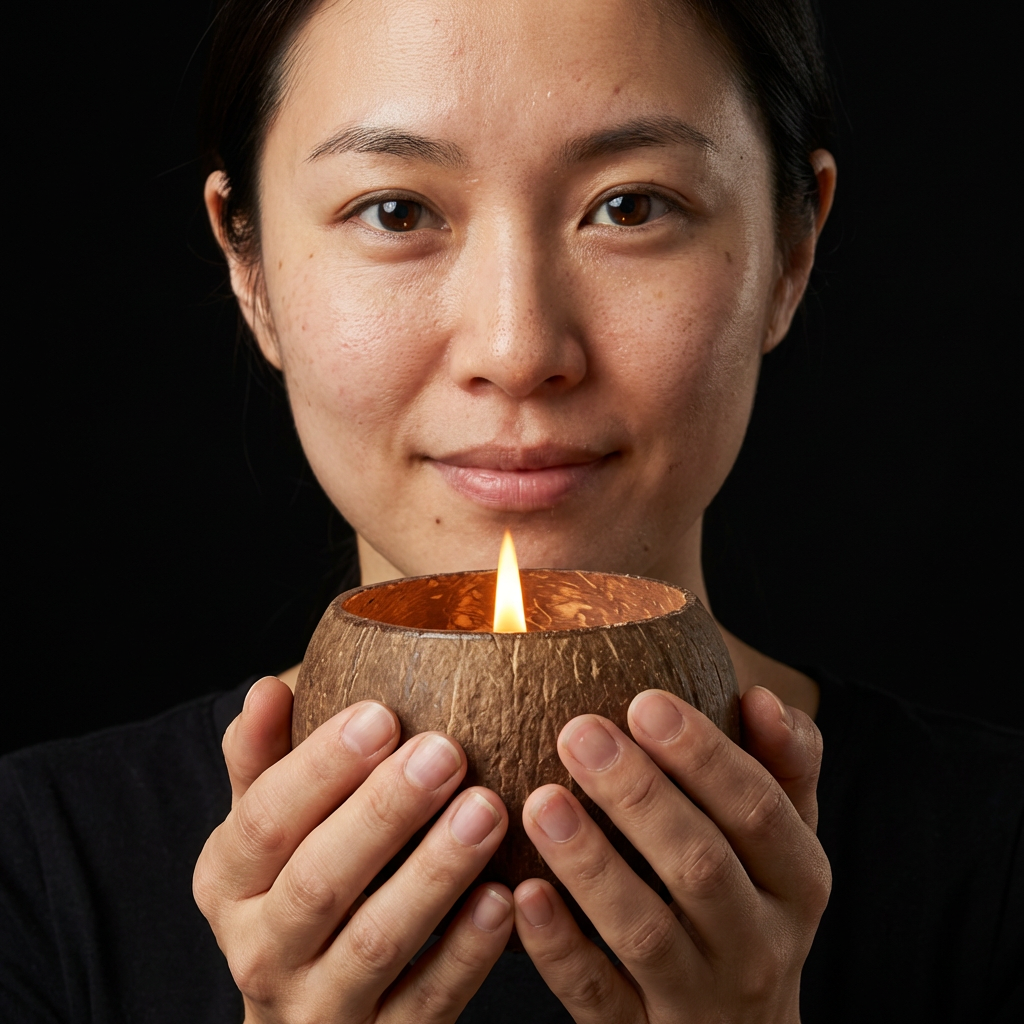 Toasted Coconut Shell Candle