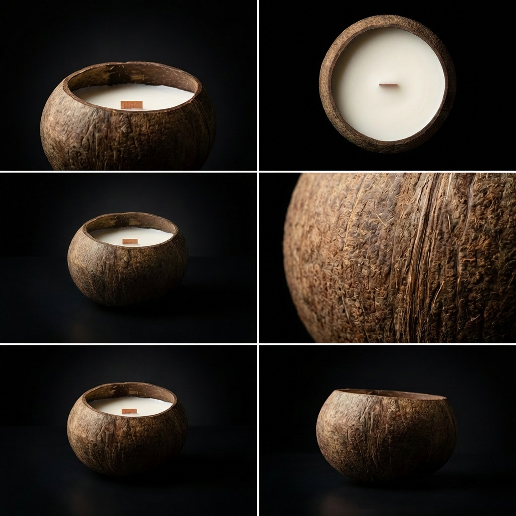Toasted Coconut Shell Candle